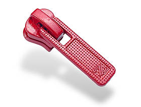 Бігунок No5 для тракторної блискавки з фіксатором 239 червоний