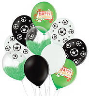 Воздушные шарики "Футбол" набор - 10 шт., Польша, Ø - 30 см