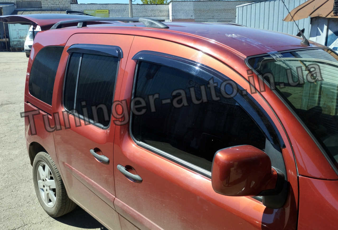Дефлектори вікон (вітровики) Renault Kangoo 2008-2020 (Hic), фото 1