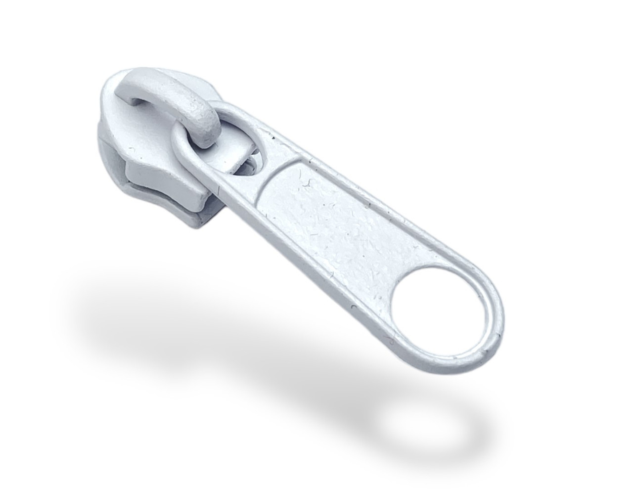 Бігунок для спіральної блискавки No5 (сумковий) колір білий, фото 1