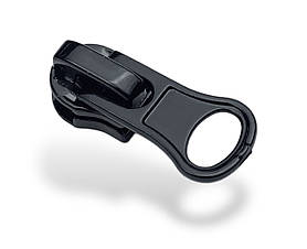 Бігунок для спіральної блискавки No5 (зворотний) чорний