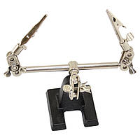 14-02-011. Третя рука для пайки плат, із затискми "крокодилами", ZD-10F