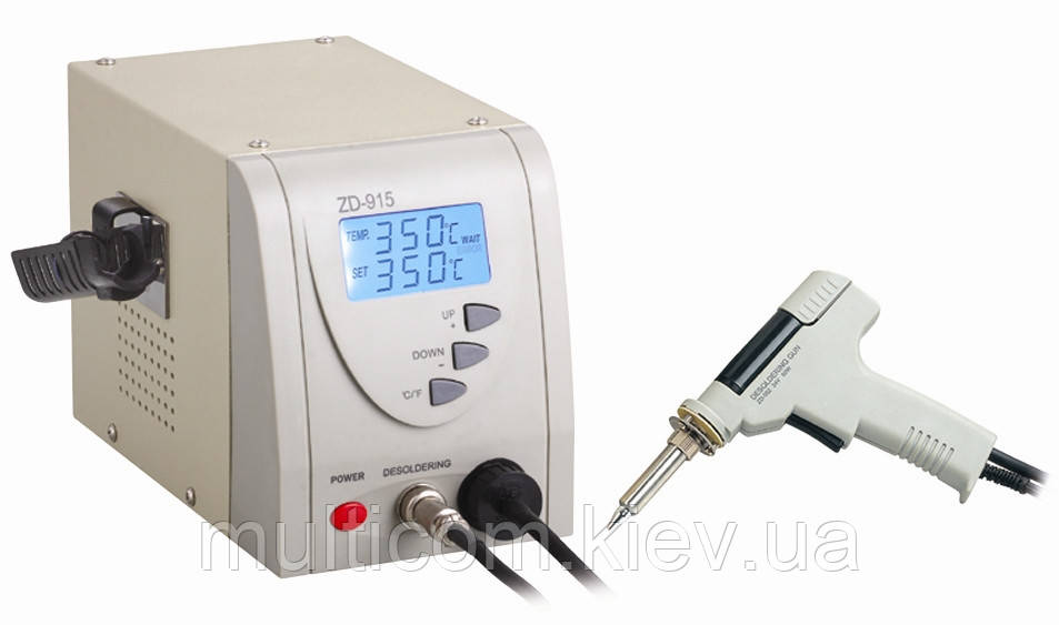 13-00-036. Паяльна станція ZD-915, демонтажна, з дисплеєм, 80W, 160-480°C, фото 1