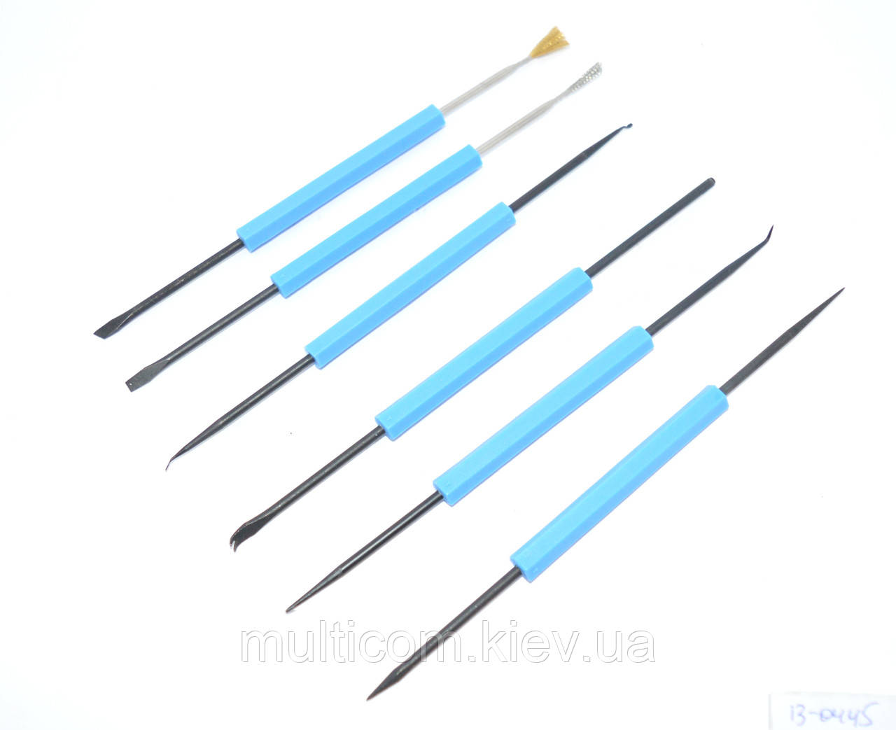 13-08-051. Набір інструментів для пайки, в коплекте 6 предметів, ZD-151, фото 1