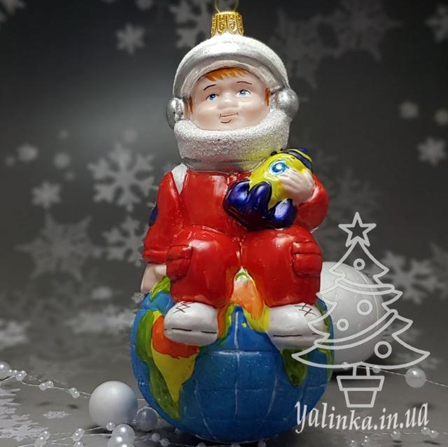 мальчик космонавт игрушка на елку из стекла Impuls irena morozko komozja mostowsky