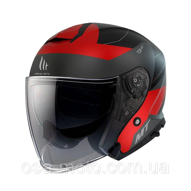 Мотошолом MT THUNDER 3 Jet COOPER A5 Matt Red