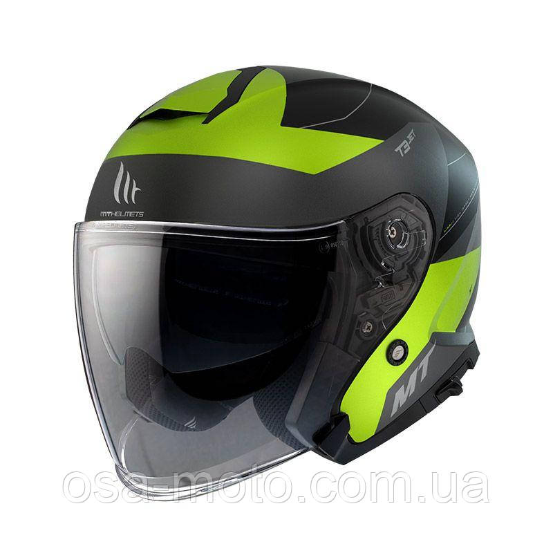 Мотошолом MT THUNDER 3 Jet COOPER A3 Matt Yellow