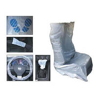 Комплект накидок одноразових полиетиленових для СТО для захисту салону 50 комплетів JBM