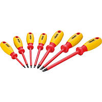 Набір викруток з електричної ізоляцією плоских та хрестоподібних Vigor (7 шт) V2027
