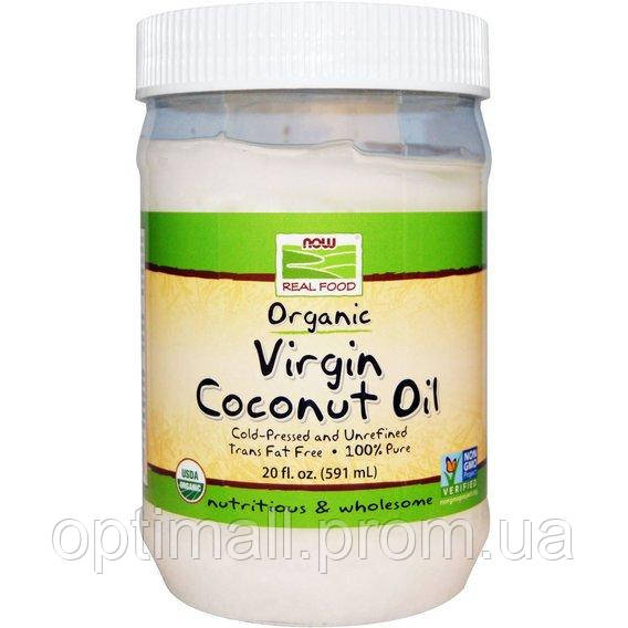 Кокосовое масло NOW Foods Coconut Oil 591 ml OP, код: 7693362 - фото 1 - id-p1922603749