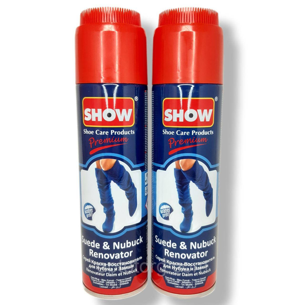 Спрей-фарба — відновник для Нубука та Замші темно-синя SHOW 250 мл, фото 1