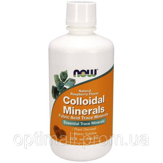 Мультиминеральный комплекс NOW Foods Colloidal Minerals Liquid 946 ml 32 servings Natural R OP, код: 7693363 - фото 1 - id-p1922721967