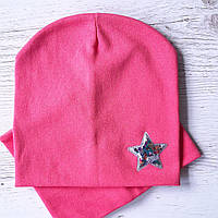 Детская шапка с хомутом КАНТА размер 48-52 Розовый (OC-312) DT, код: 1899971