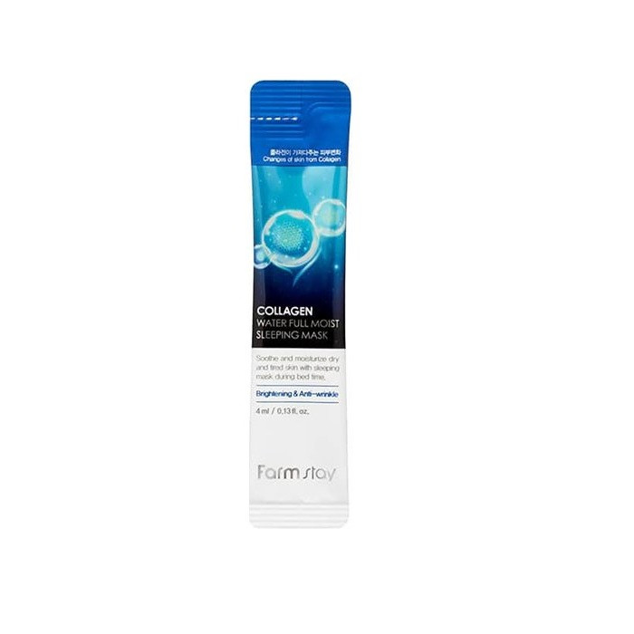 Зволожуюча нічна маска з колагеном FarmStay Collagen Water Full Moist Sleeping Mask 4 мл