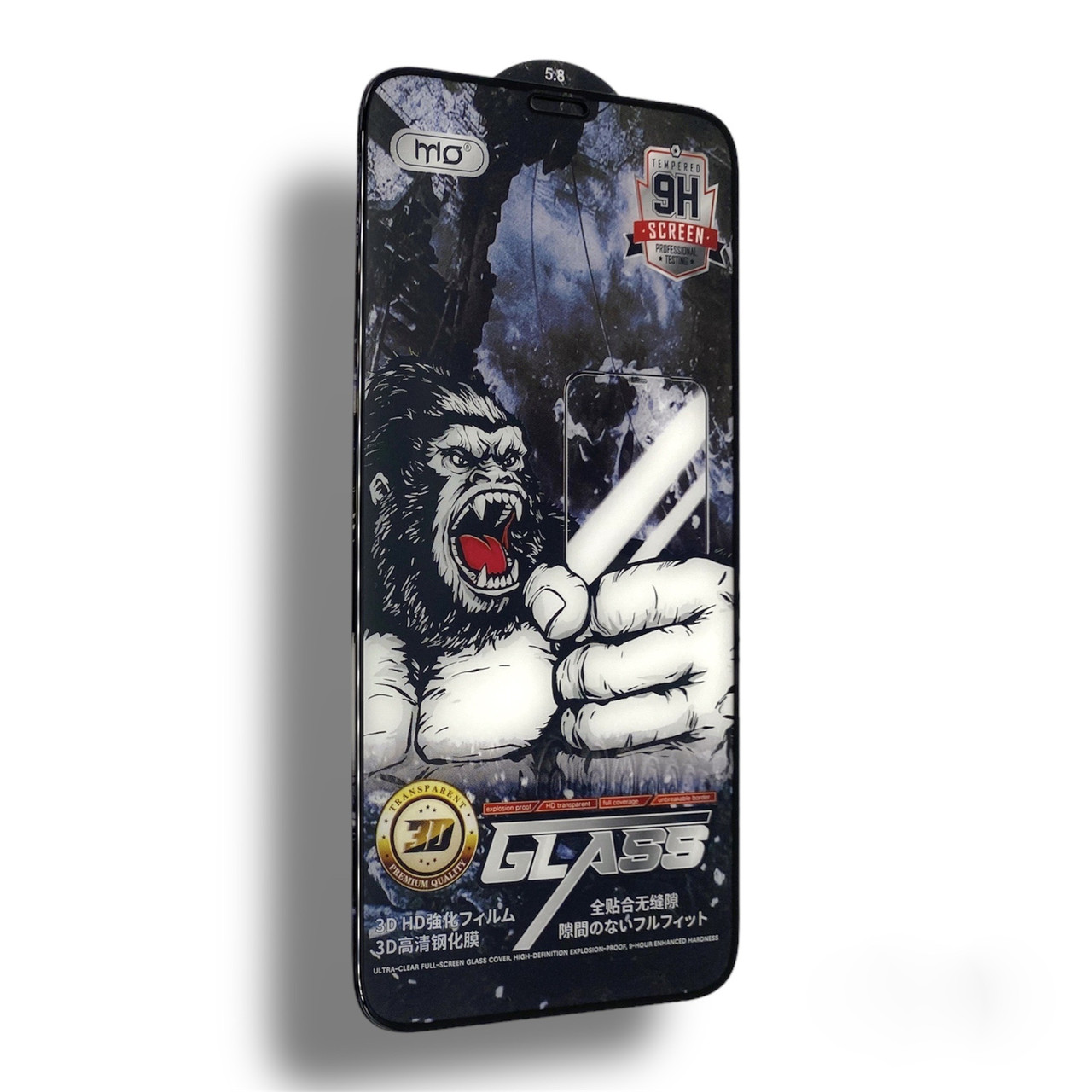 Захисне скло DK для Apple iPhone X / XS / 11 Pro | Full Glue 3D MO King Kong (016132) (black)