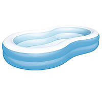 Детский надувной бассейн Bestway 54117, голубой, 262 х 157 х 46 см (hub_xaihzd) KT, код: 2595622