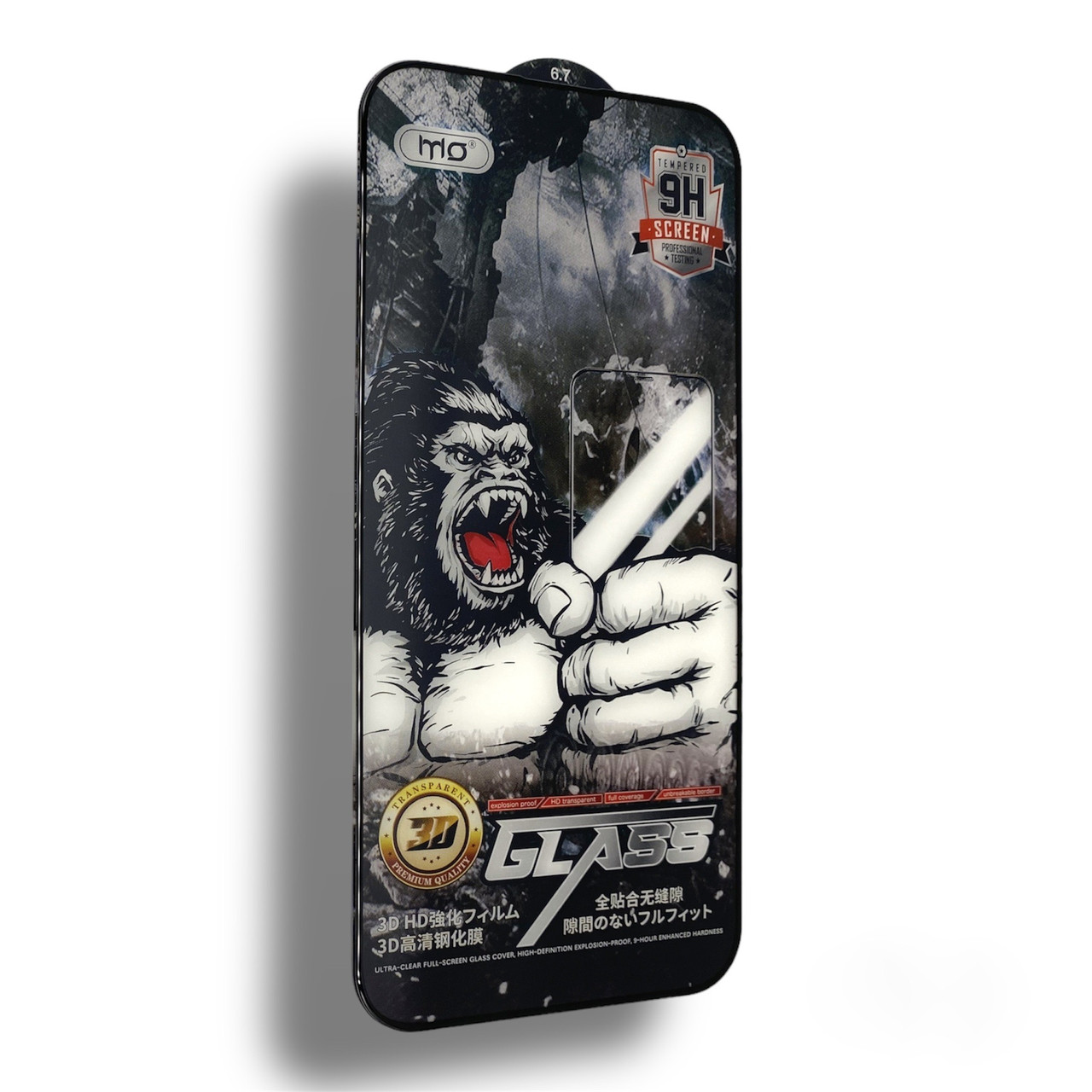 Захисне скло CDK Full Glue 3D MO King Kong для Apple iPhone 15 Plus (016139) (black)