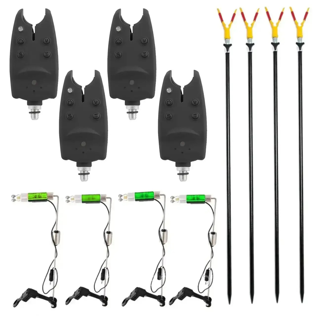 Комплект сигналізаторів та свінгерів Carp Line та підставки для ...