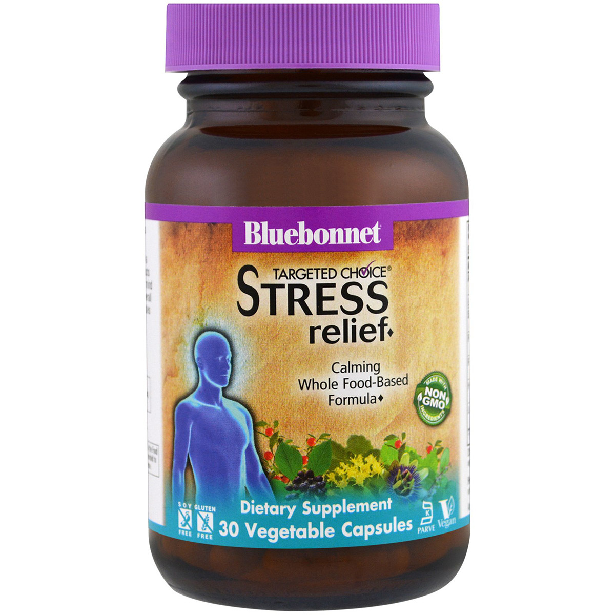 Комплекс для снятия стресса Bluebonnet Nutrition Targeted Choice Stress Relief 30 вегетарианс OP, код: 1845304 - фото 1 - id-p1922722130
