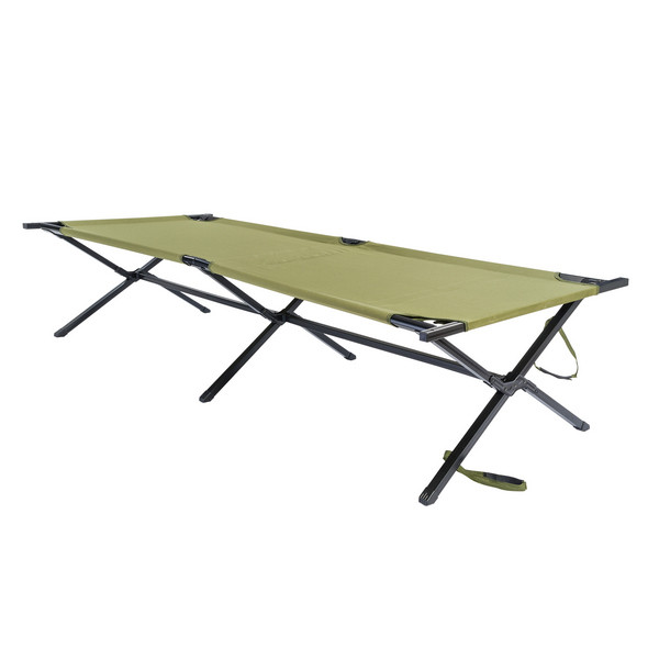 Кровать кемпинговая Ferrino Strong Cot XL Camp Bed Olive, раскладная, полевая - фото 2 - id-p1922682201