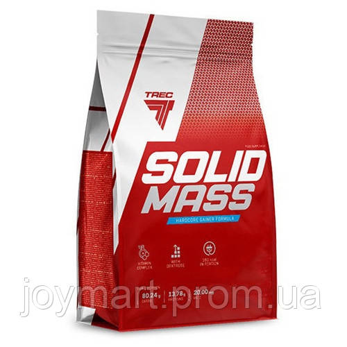 Гейнер Trec Nutrition Solid Mass 1000 g 10 servings Chocolate JM, код: 7804423 - фото 1 - id-p1922755961