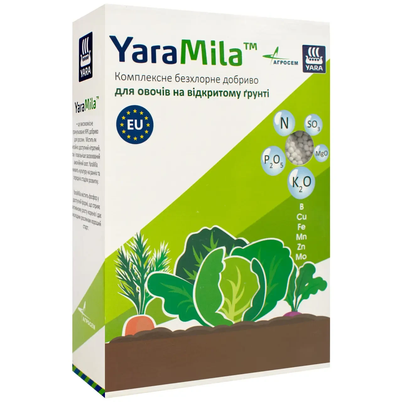 Комплексне безхлорне добриво для овочів на відкритому грунті, 1 кг, YaraMila, фото 1