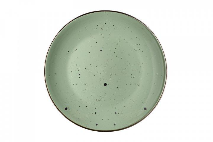 Тарілка десертна 26 см Ardesto Bagheria, Paste green (6шт) AR2926GGC