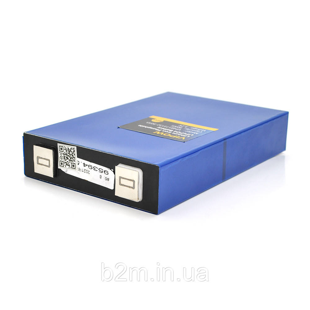 Ячейка Vipow 3.2V 90AH для сборки LiFePo4 аккумуляторов, (205 x 35 x 130) мм - фото 1 - id-p1301332208