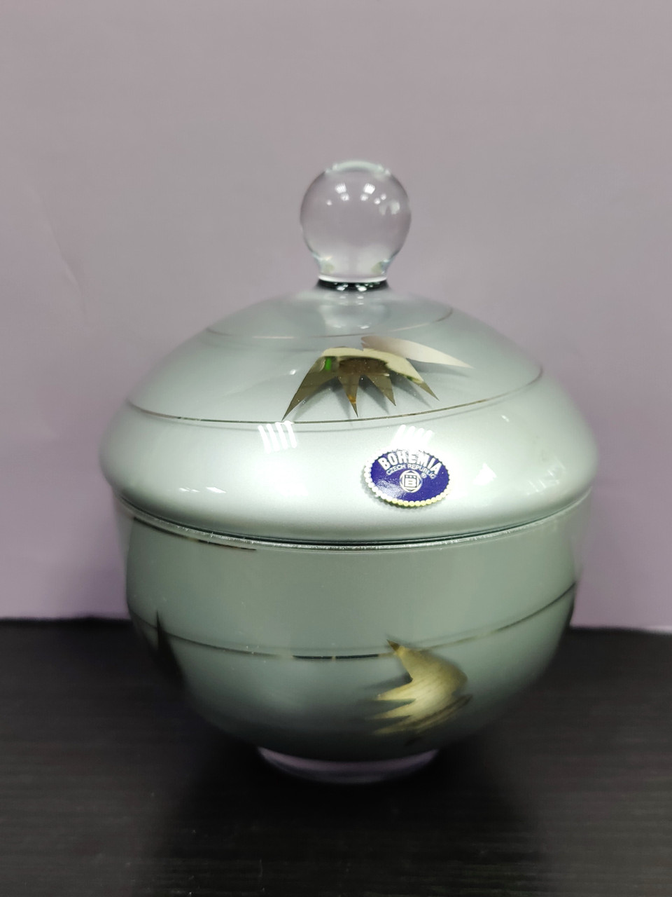 Скляна цукорниця з кришкою Bohemia 170мм 0304.005, фото 1