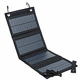 Сонячна панель складна портативна 15ВТ Power solar Fsp-105 (Чорний) (Акція), фото 2