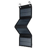 Сонячна панель складна портативна 15ВТ Power solar Fsp-105 (Чорний) (Акція), фото 5