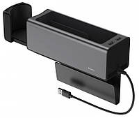 Автомобильный органайзер Baseus Deluxe Metal Armrest Console Organized CRCWH-A01 2 USB 5V/2A Черный