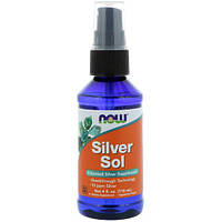 Коллоидное серебро NOW Foods SILVER SOL 10 PPM LIQUID 4 FL OZ 118 ml TO, код: 7517365