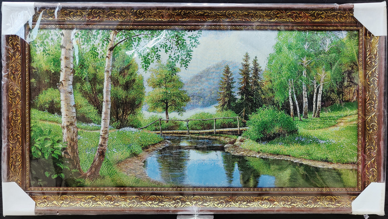 Картина гобелен "Лісова річка" 40*80см 0907.001