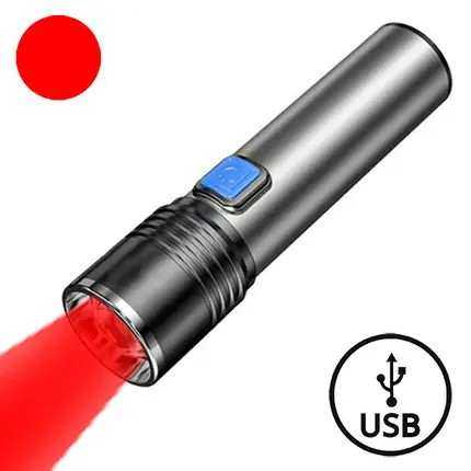 Ліхтар ручний з червоним світлом X-BALOG BL-K31-R, світлодіодний, акумуляторний