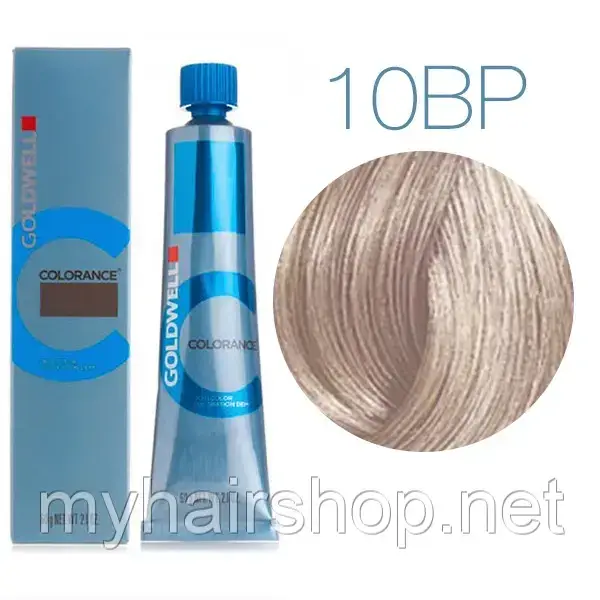 Тонувальна крем-фарба для волосся Goldwell Colorance 60 мл 10BP (світло - перловий блонд від кутюр екстра)