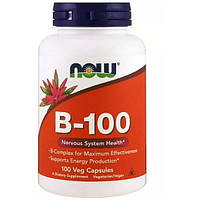 В комплекс NOW Foods Vitamin B-100 100 Veg Caps NF0436 GI, код: 7518250