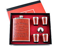 Подарочный набор фляга, рюмки, лейка Jack Daniels SO-TZ-2-1