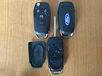 Корпус ключа 4 кнопки Форд Ford (кнопка автозапуск)