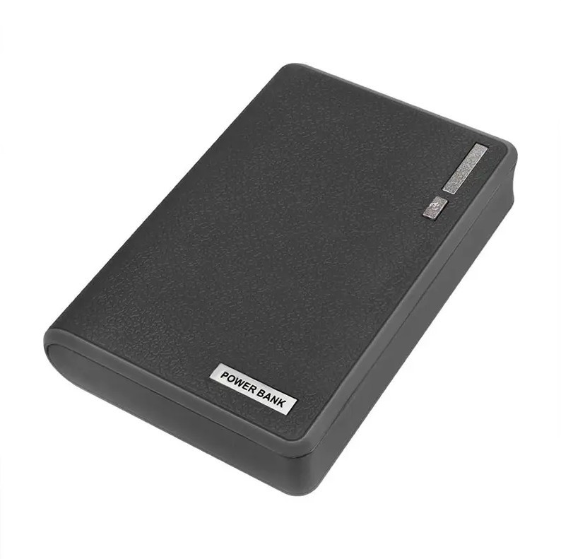 Корпус коробка Power Bank Case DIY, 4 x 18650 2 USB, Micro-USB, Led-ліхтар, чохол для батарей DIY чорний