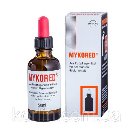 Mykored Das FuBpflegemittel Лосьйон для нігтів і ніг Протигрибковий 50 мл. Германия