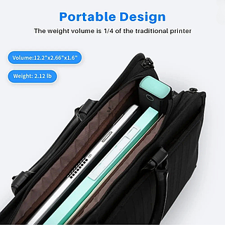 Портативный термопринтер Phomemo M08F для печати на А4