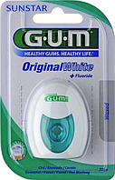 Зубная нитка GUM Original White Floss Вощеная с фторидом 30 м