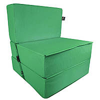 Бескаркасное кресло раскладушка Tia-Sport Поролон 210х80 см (sm-0920-25) зеленый DT, код: 6537722