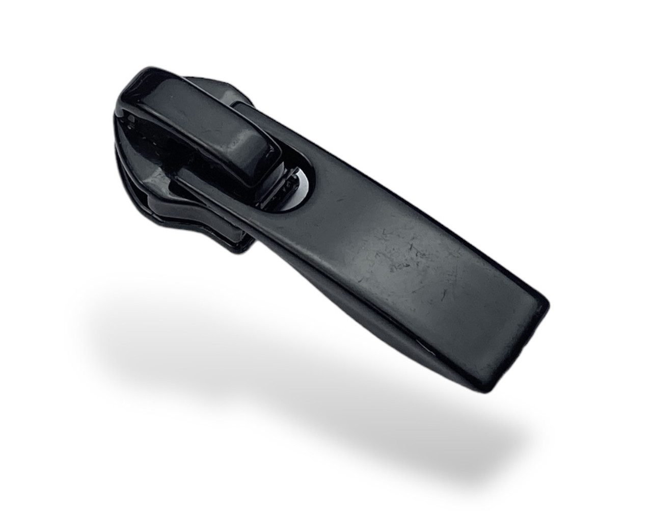 Бігунок для спіральної блискавки No5(6) Баришневка Посилений Хвиля колір чорний, фото 1