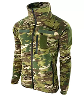 Тактична фліска мультикам ЗСУ армійська флісова кофта військова фліска мультикам тепла з липучками