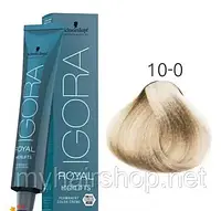 Краска для волос Schwarzkopf Igora Royal Highlift 60 мл 10-0 Ультра блондин натуральный