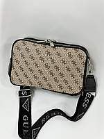 Guess Crossbody Harmonic Gold/Black женские сумочки и клатчи высокое качество