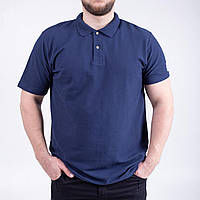 Футболка чоловіча ПОЛО бавовняна темно-синя р.S, М, L , XL