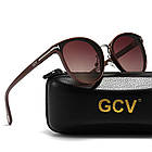 Жіночі сонцезахисні поляризовані окуляри GCV, кавовий